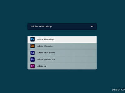Dropdown challenge dailychallenge dailyui design drop down figma graphic design menu ui