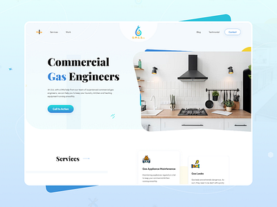Website For Commercial Gas Company creative design graphic design homepage landingpage ui uiux website design