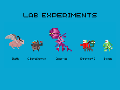 Lab Experiments alien monster pixel art worldbox