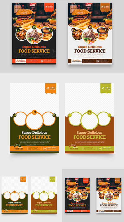 Food Flyer Template Design vegetable