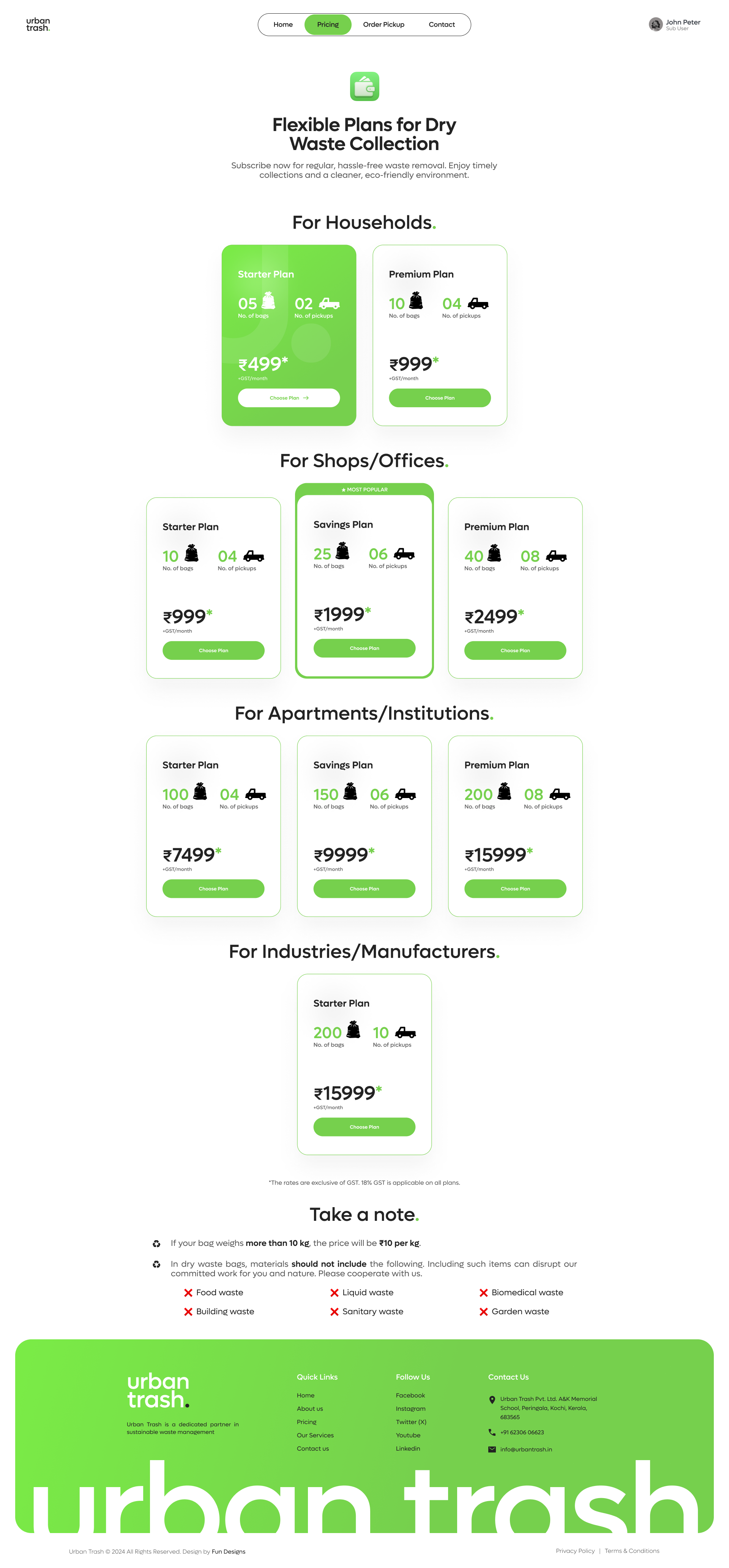 Example of Website UI/UX Design