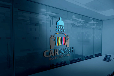car wash logo 3d branding car wash logo graphic design logo motion graphics