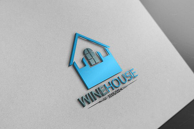 wine house logo branding graphic design logo wine house logo