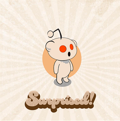 Reddit Snoo expressions adobe illustrator character design graphic design illustration