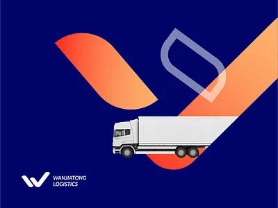 Logistics Company brand design branding logo
