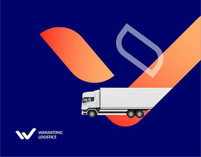 Logistics Company brand design branding logo