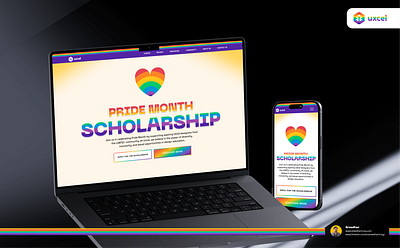 Pride Month Scholarship Program design ux uxdesign visualdesign