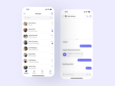 DailyUI #13 - Direct Messaging app dailyui dailyuichallenge direct messaging directmessaging ui uiux uiuxdesign