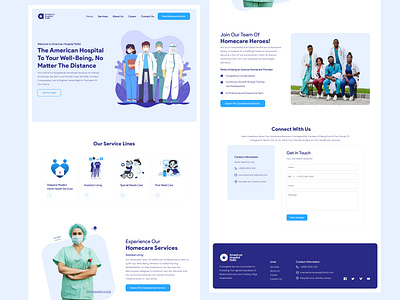 Modern and User-Friendly Hospital Website UI 3d animation branding design graphic design homepages hospital logo motion graphics ui website