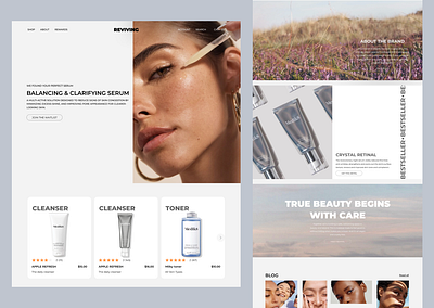 Online Cosmetics Store animation beauty beauty product beauty salon beautystore bodycare branding cosmetics design makeup organiccosmetics skin care shop skincare skincareproduct skincareroutine ui ux