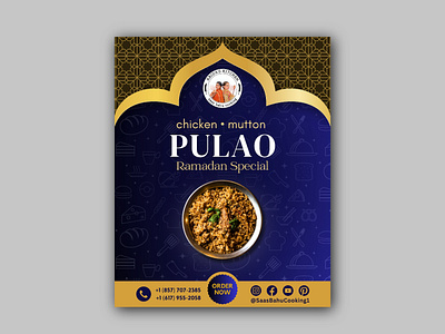 Ramadhan Special Food Social Media Post Design festive meal delivery service promotion ramadan post design ramadhan special poster