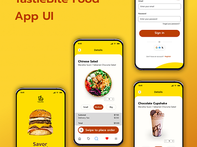 Food App UI branding colorful dailychallenge dailyui design designinspiration foodapp inspiration mobileapp ui ux web
