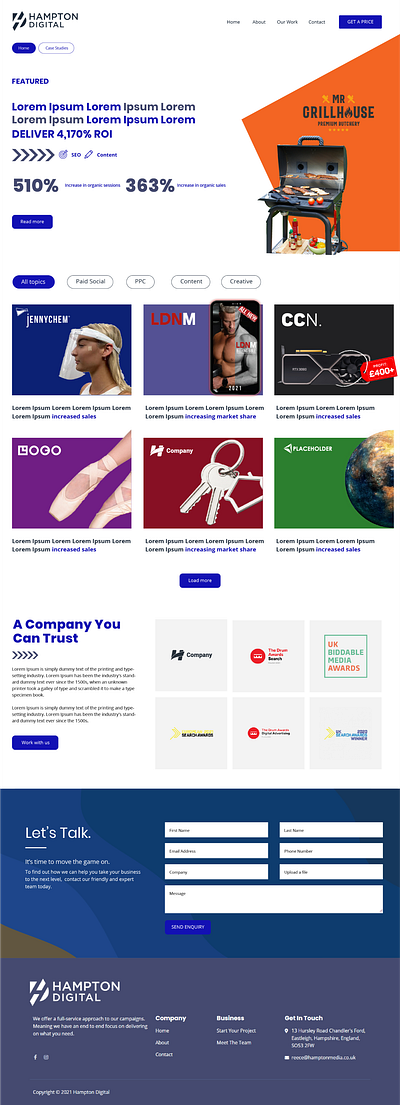 Case Study for Agency - UI UX design. branding design graphic design landing page landing page design logo typography ui ui design ux ux design web design web development website design