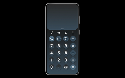Calculator interface app calculator calculator app dailyui figma graphic design ui uiux