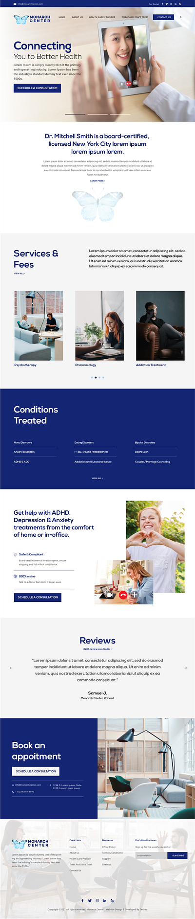 Health care - Online clinic website UI UX design. branding design graphic design logo typography ui ui design ux ux design web design web development website design