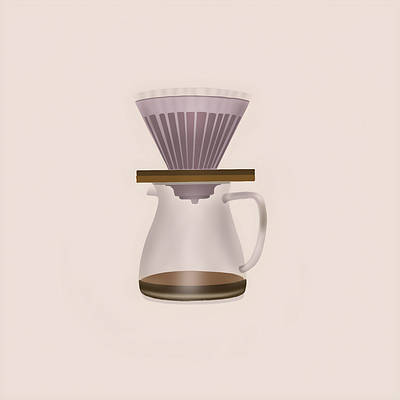 Coffee filter for my hot coffee with creamer🫶🏼 americano black coffee cappucino caramel coffee coffee creamer coffee filter coffee kit coffee maker coffee press coffee seed cute character digital art digital illustration graphic design hot coffee illustration procreate procreate dreams sticker