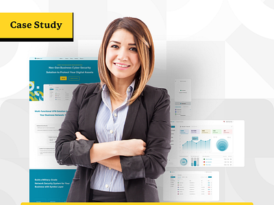 Case Study on Business Cyber Security Solution ab test admin panel app atomic design business vpn case study client portal corporate vpn cyber security dashboard design test desktop app mobile app sam50 server managment ui user flow user research vpn website