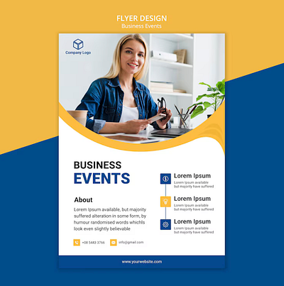 Dynamic Flyer Concept for Growing Businesses graphic design photoshop