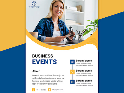 Dynamic Flyer Concept for Growing Businesses graphic design photoshop