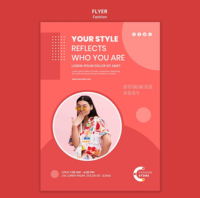 Elegant Fashion Flyer Template Showcase graphic design