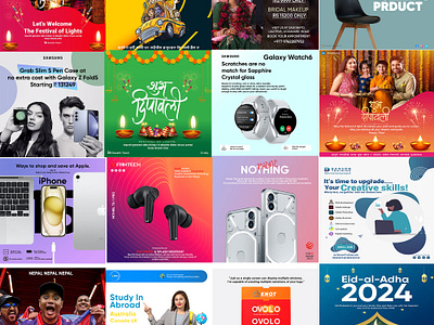 🎉 Milestone Achieved: 100 Days of Creative Social Media Ads! 🎉 socialmediaads graphicdesign