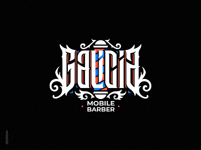 Galicia barber barber logo barber pool barbershop logo lettering logo logotype vintage barber vintage lettering vintage logo vintage style