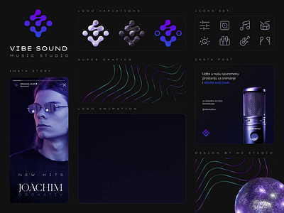 Vibe Sound Rebrand branding music record studio