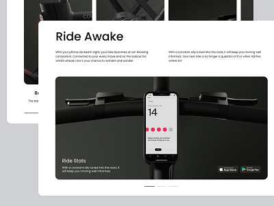 COWBOY Electric Bike Landing Page (About) 3d branding branding design design graphic design interface landing landing page logo product design ui user experience user interface ux web design website