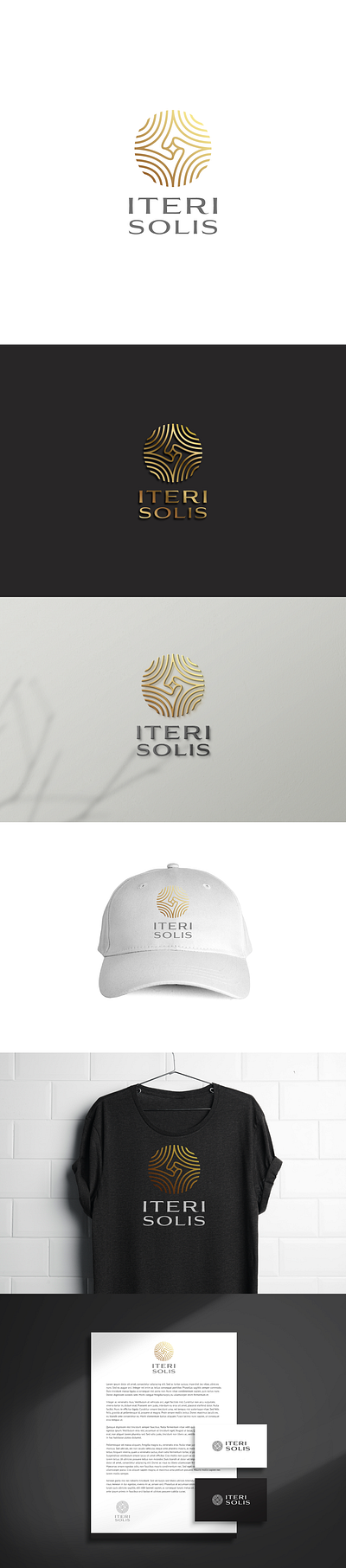 Iteri Solis Elegant Retro Minimal Logo abstract elegant logo retro vintage vintage logo