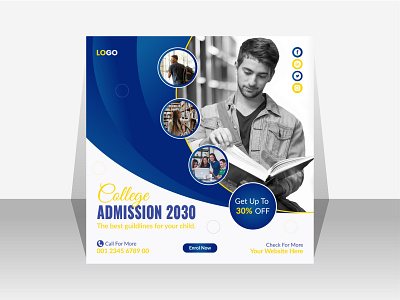 Admission Social Media Post social marketing