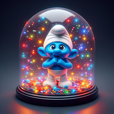 Smurfs ai dall e design graphic design illustration smurfs ui