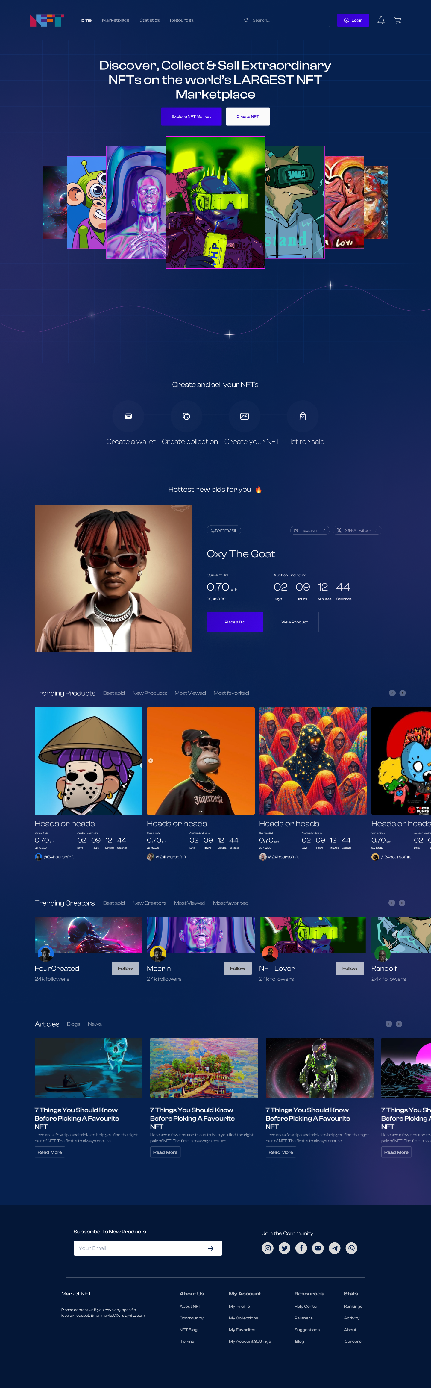 NFT WEBSITE LANDING PAGE DESIGN 3d graphic design jobs landing page logo motion graphics nft website ui