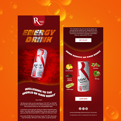 Fuel Your Day: Energy Drink Email Blast ⚡️ app branding design graphic design illustration logo typography ui ux vector