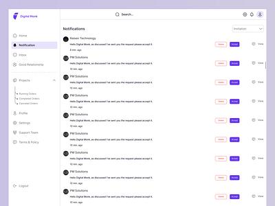 Online Project Management SaaS Web App. app b2b b2b business dashboard data landing page minimal project project management project manager saas subscription ui uiux design ux web web app web application website