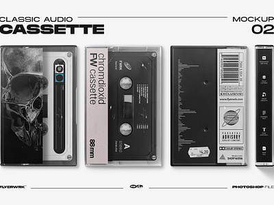 Cassette Mockup Volume 2 70s 80s 90s album artist cassette mockup volume 2 dirty grunge old promo record retro scratches single vintage