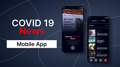 COVID-19 News Mobile App UI Design