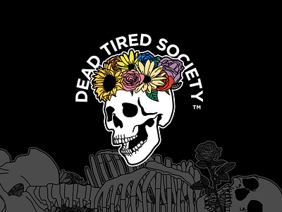 Dead Tired Society apparel branding clothing design graphic design identity illustration logo typography vector