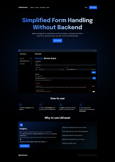 Landing Page Dark - Saas Website dark landing page dark theme landing landing page saas saas landing page