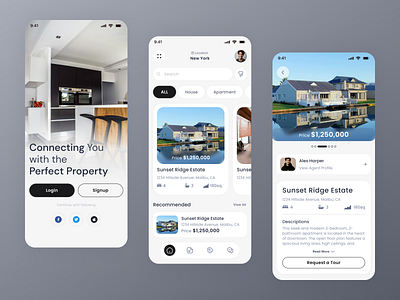 Real Estate Mobile App agency app agency app design mobile app real estate real estate app design real estate app ui real estate mobile app design real estate mobile app ui real estate ui design