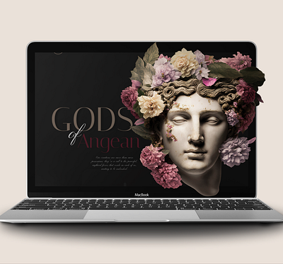 Landing Page for Gods Of Angean Jewellery branding landingpage ui