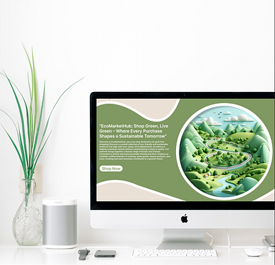 EcoHub Landing Page webiste landing uxui