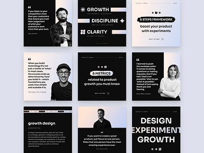 Growth to design – Instagram feed template concept feed graphic design growth instagram productdesign social media