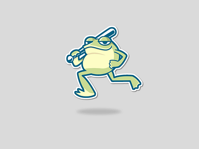 SELL Froggy baseball brand branding design e sports emblem football frog graphics logo minimalist motion graphics simple sports