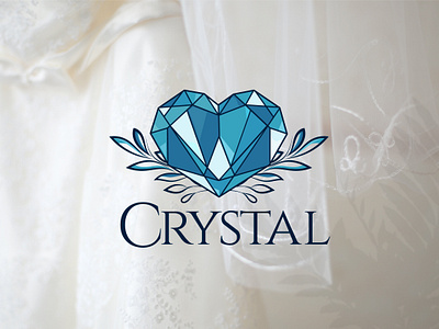 Crystal. (Bridal Shop) botanical logo branding bridal shop logo branding bridal shop logo design business logo cloth shop logo custom logo design logo fashion logo feminine logo floral logo graphic design logo logo design logo designer minimal logo minimalist logo modern logo shop logo women wear logo branding