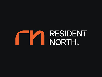 Resident North 3d abstract logo brand identity branding brandmark design graphic design illustration logo modern logo ui