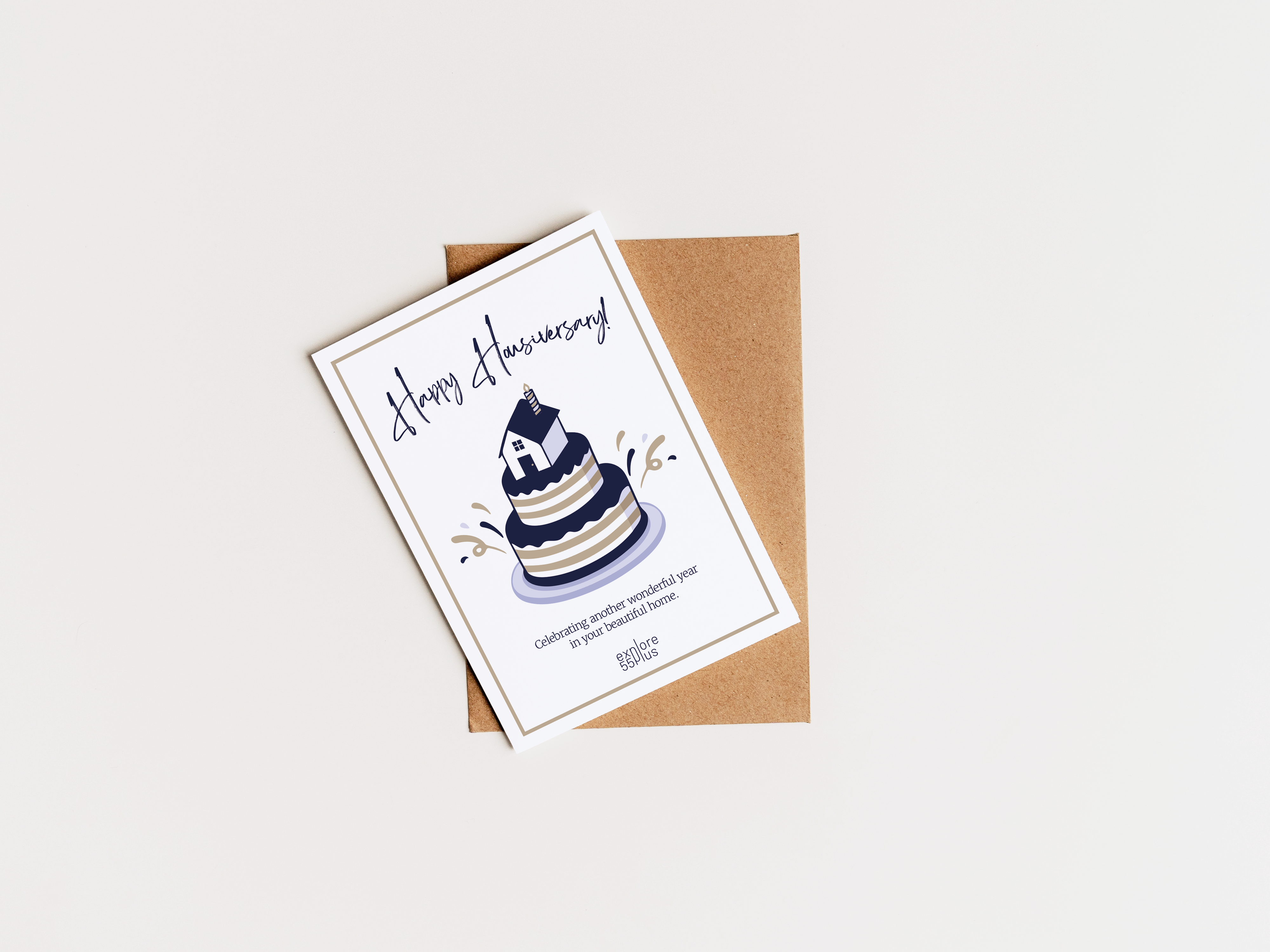 Housiversary Celebration Card card design graphic design greetingcard housiversary illustration