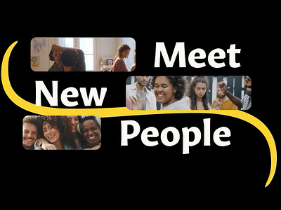 Meet New People Animation ae animation design motion graphics ui