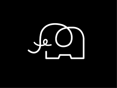 Happilephant 2d dra drawing icon logo