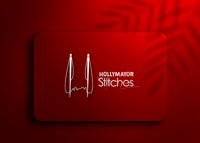 HollyMayor Stitches Logo Design branding graphic design logo ui