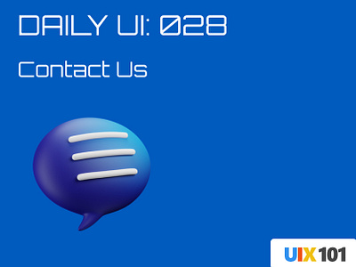 Daily UI: #028 | Contact Us | #UIX101 028 contactus dailyui design figma mobile app ui ui design uix101 user experience user interface